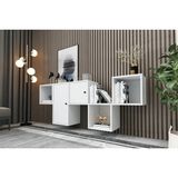 Vivense Leno 2 Kapaklı Raflı Duvara Monte Ayaksız Dresuar Beyaz 170 cm DRS-1001-Ç - 168 cm x 30 cm x 66 cm