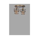Vivense Leo Ikili Tepsili Eskitme Plafonyer Avize - 1 cm x 1 cm x 1 cm - Şeffaf