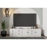 Vivense Leron Dolapli Çekmeceli Tv Ünitesi Beyaz 163 cm Tvt 1025 Ç - 165 cm x 40 cm x 40 cm