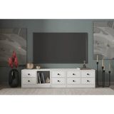 Vivense Leron Dolapli Çekmeceli Tv Ünitesi Beyaz Tvt 1023 Ç - 165 cm x 40 cm x 40 cm