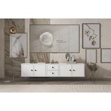 Vivense Leron Dört Kapaklı Iki Çekmeceli Tv Ünitesi Beyaz 160 cm Tv 1323 Ç - 165 cm x 30 cm x 34 cm