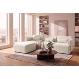 Vivense Loom Modüler Köşe Koltuk, Kırık Beyaz, Sol, Sağ Köşe - 225 X 70