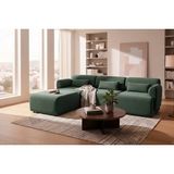 Vivense Loom Modüler Köşe Koltuk, Yeşil, Sol, Sağ Köşe - 225 x 70