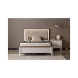 Vivense Lora Bazalı Karyola, 120X200 - Beyaz - 120 x 200 cm