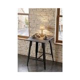 Vivense Lotus Bar Masası - Antrasit - 60cm x 60cm. tablası Yüksekliği 90 cm.