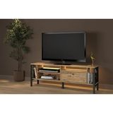 Vivense Lotus LED Işıklı Tv Sehpası, 140 cm - Çam - 140 cm x 30 cm x 49 cm