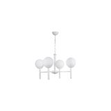 Vivense Luke Dörtlü Beyaz Camlı Avize - 64 cm x 1 cm x 70 cm