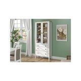 Vivense Lumera Iskandinav Konsol Vitrin Büfe, 2 Kapaklı - 83 cm x 35 cm - Beyaz