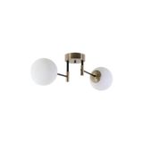 Vivense Lumexx Dolunay Ikili Eskitme Beyaz Camlı Avize