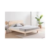Vivense Luna Lucas Ahşap Karyola, Natural, 120X200 - Bej - 120 x 200 cm