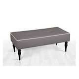 Vivense Lungo Deri Bench Puf, Gri