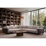 Vivense Madera Large Köşe Koltuk, Sol - Gri - 300 cm x 330 cm x 78 cm