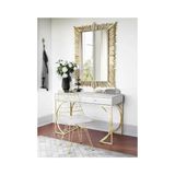Vivense Madison Gold Metal Çalışma Masası, Beyaz - 130 cm x 60 cm x 80 cm
