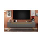 Vivense Mana Ahşap Ayaklı Tv Ünitesi, Antrasit, 160 cm