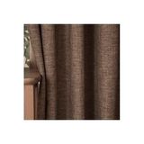 Vivense Massarelli Fon Perde Keten Açik Kahve Pilesiz 150x260 Kahverengi