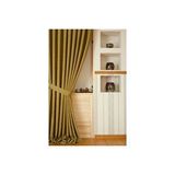 Vivense Massarelli Fon Perde Keten Kivi Yeşili 1-2 Seyrek Pile 100x260 Yeşil