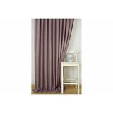Vivense Massarelli Fon Perde Keten Lila 1-2 Seyrek Pile 200x260 Pembe