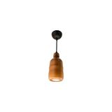 Vivense Massello Desıgn Mare Ahşap Sarkıt Avize Ceviz - 9 cm x 9 cm x 23 cm - Kahverengi