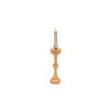 Vivense Massello Design Royale Ahşap Mumluk, Naturel Sarı