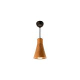 Vivense Massello Desıgn Vento Ahşap Sarkıt Avize Büyük Ceviz - 13.5 cm x 13.5 cm x 21.5 cm - Kahverengi