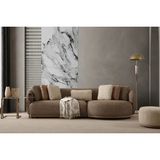 Vivense Matiz Vision Dörtlü Koltuk Sağ, Sehpalı - Kahverengi - 280 cm x 120 cm x 72 cm