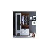 Vivense Metalia Sude Ayakkabılıklı Vestiyer - (ClearEyelets)Black-RadiantOrchid