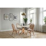 Vivense Mirage Oval Açilir Masa Sandalye Takimi, Natural Beyaz, 80x120
