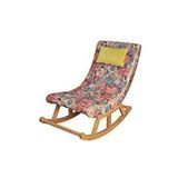 Vivense Miskin Sallanan Sandalye, Retro, Ahşap, Naturel Ayak Çok Renkli