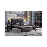 Vivense Mithra Metal Karyola, Siyah, Antrasit 120X200 - 120 x 200 cm