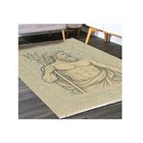 Vivense Mitolojik Dokunuş Hali, Dokuma Taban Hali, 353 Yng, 120x180 Cm Çok Renkli