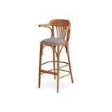 Vivense Mitra Kollu Bar Sandalyesi - Gri - 53 cm x 50 cm x 108 cm