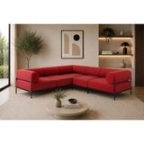 Vivense Mobflix Lagom 5 Modül Köşe Koltuk Takımı, Kırmızı - 245 cm x 90 cm x 75 cm