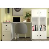 Vivense Modüler Çalışma Masası, 2 Kapaklı Kitaplık Seti - 120X60X77 - Beyaz