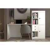 Vivense Modüler Çalışma Masası, Açık Raf 2 Kapaklı - 120X60X95 - Beyaz