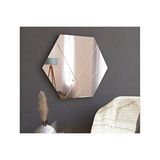 Vivense Mone Real Dekoratif Modern Desen Ayna, 70x60, Mg88 Beyaz