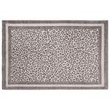 Vivense Moretti Nordi Leopar Desenli Makine Dokuma Halı, Gri, 200x290