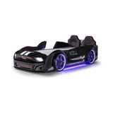 Vivense Mustang Arabalı Full Ledli Kumandalı Müzikli Yatak, Siyah - 90 x 190 cm
