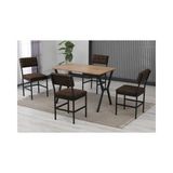 Vivense Nova Mutfak Masa Takımı, 4 Sandalye, Ceviz, 110X70 Cm, Kahve - Kahverengi - 70X110