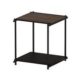 Vivense Orisis Ofis Kare Yan Sehpa 50X50 - Koyu Kahverengi - 50 cm x 50 cm x 60 cm