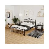 Vivense Orkide Metal Karyola, Siyah, 140X200 - 140x190