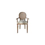 Vivense Orlando Kolçaklı Sandalye - Beyaz - 60 cm x 60 cm x 100 cm