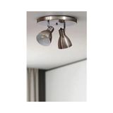 Vivense Otis Ikili Tepsili Mat Krom Plafonyer Avize - 25 cm x 1 cm x 20 cm