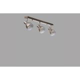 Vivense Otis Üçlü Sıralı Mat Krom Plafonyer Avize - 55 cm x 1 cm x 20 cm