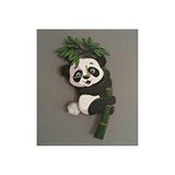 Vivense Panda Dekoratif Sarkaçli Duvar Saati Çok Renkli