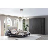 Vivense Pandora Nox Yatak Odası Takımı, Koyu Ceviz - 160X200