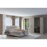 Vivense Pandora Nox Yatak Odası Takımı, Krem, 5 Kapaklı - 160X200