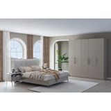 Vivense Pandora Nox Yatak Odası Takımı, Kumtaşı - Krem - 160X200