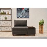 Vivense Perenna Yataklı Tekli Koltuk, Keten, Antrasit, Sağ - 116 cm x 93 cm x 83 cm