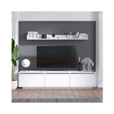 Vivense Prag Tv Ünitesi, Beyaz - 180 cm x 30 cm x 35 cm