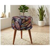 Vivense Pufy Soft Puf, Ahşap Ayak - 40 cm x 40 cm x 45 cm - 001